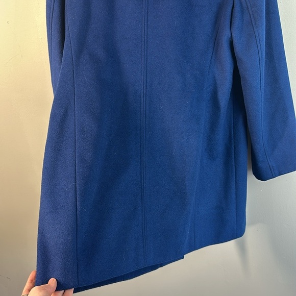 J.Jill Wool Pea Coat Overcoat Royal Blue Size M - Picture 14 of 14